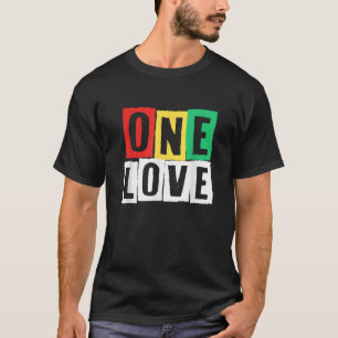 Ett Kärlek Rasta Reggae Summer Jamaica Pride Retro T Shirt