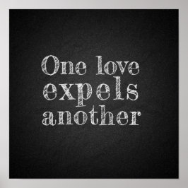 Ett kärlek utvisar ytterligare ett träkol poster