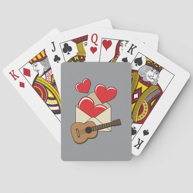Ett kärleksbrev och en gitarr till dig casinokort (Baksidan)