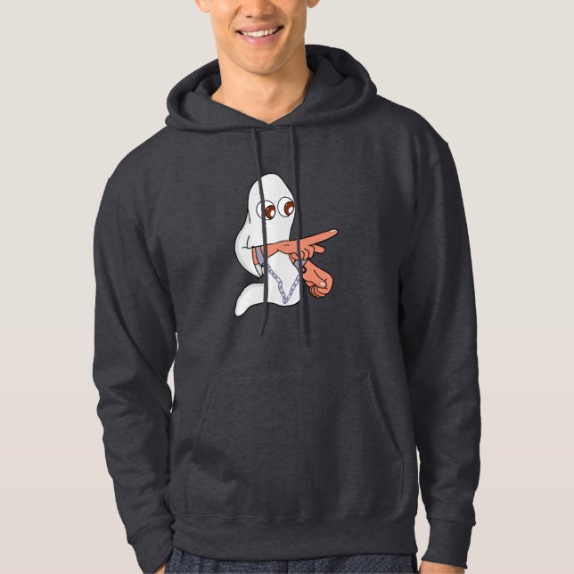 Ett kedjat spöke framåt hoodie (Framsida)