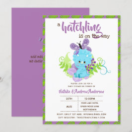 Ett kläckningsprogram är på väg som dosinosaur-bab inbjudningar