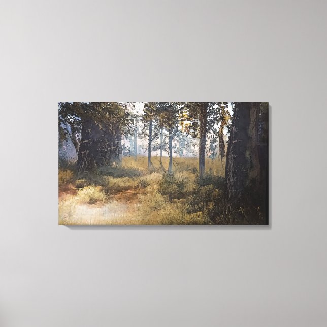 Ett klargörande i Skogen Canvastryck (Framsida)