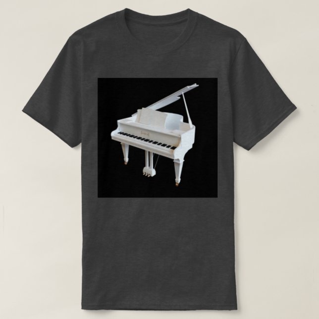 Ett klassiskt spelbart piano t shirt (Design framsida)