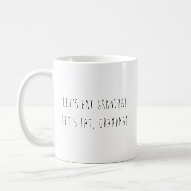 Ett komma gör alla skillnad kaffemugg (Vänster)