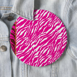 Ett komplicerat blommönster i rosa och vita, konst knapp