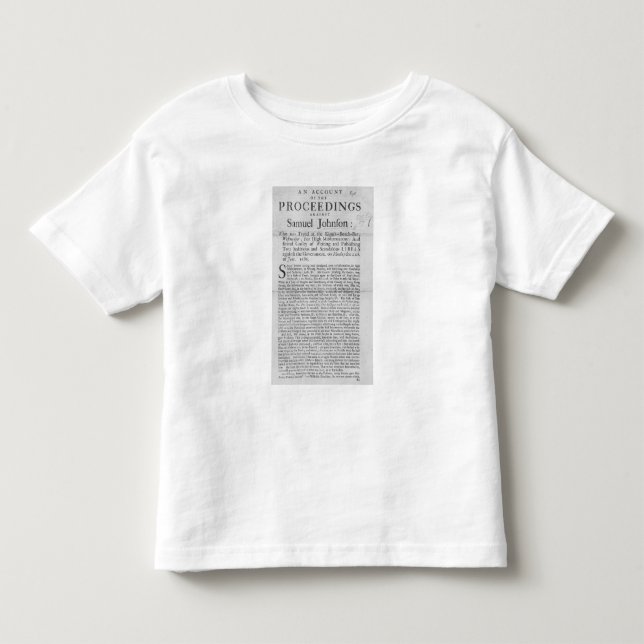 Ett konto av förfarandena t-shirt (Framsida)