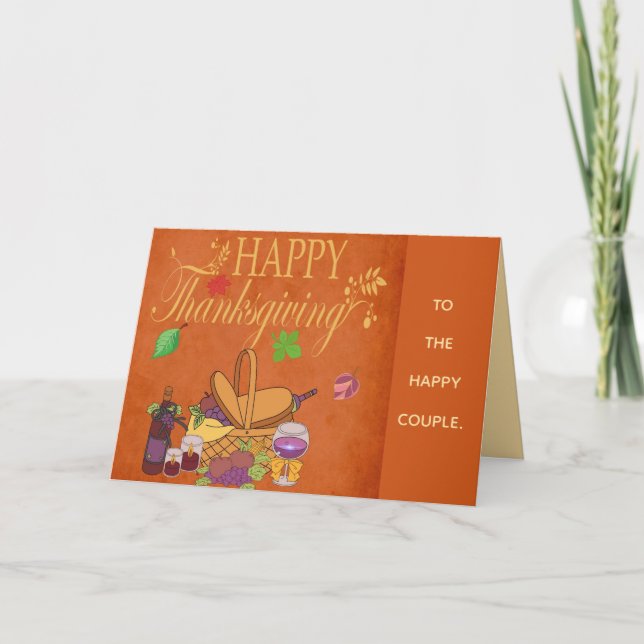 ETT KOPPLINGSKORT FÖR THANKSGIVING KORT (Framsida)