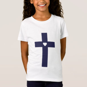 Ett kors med hjärta Helig kärlekskonst T Shirt