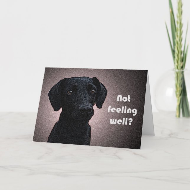 Ett kort för att ta emot Hund (Framsida)