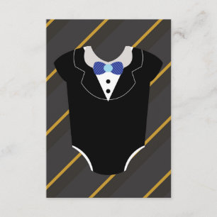 Ett kort för en liten tuxedo-babyduschkort