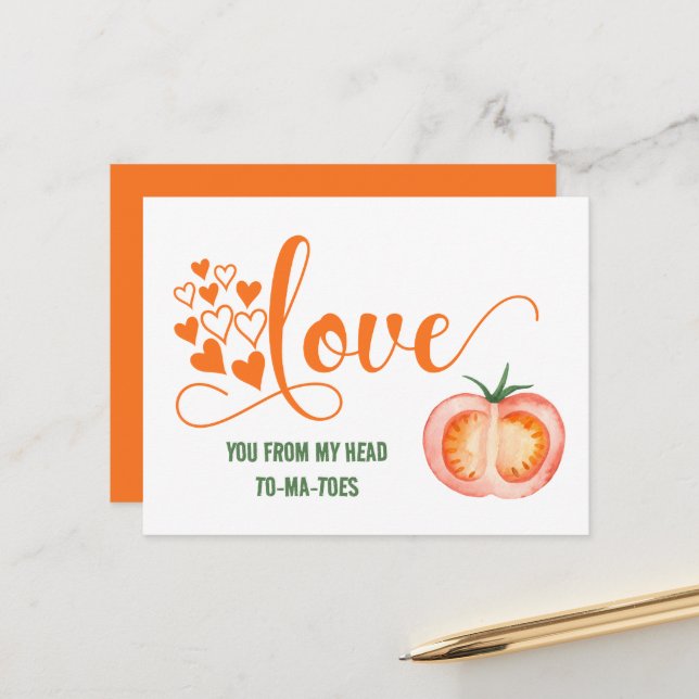 Ett kort för påssjuka på Alla hjärtans dag mellan  (Fram/Back In Situ)