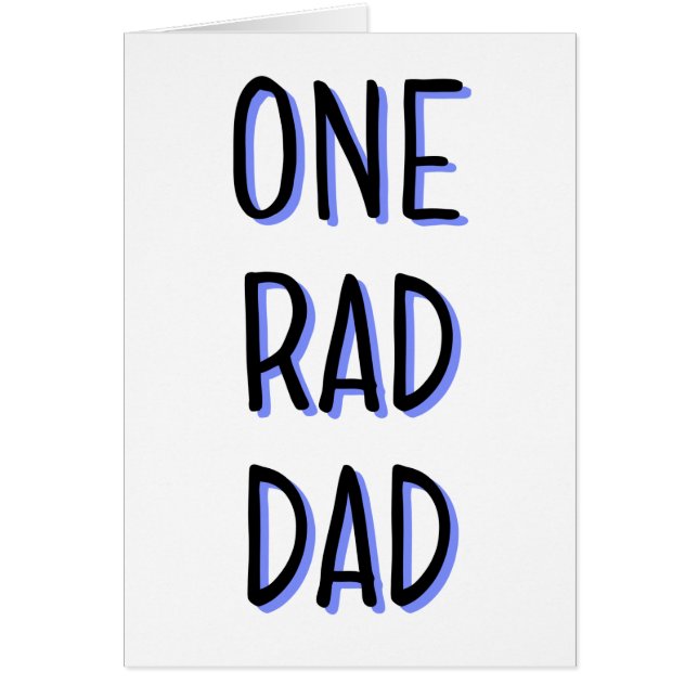 Ett kort för Rad-pappafars dag (Framsidan)