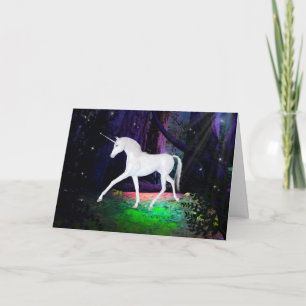 Ett kort för Unicorn Fantasy Kärlek-hälsning