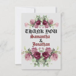 Ett kort med stort tack, tack för Blommigten, tack