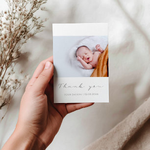 Ett kort tack för ett enkelt babyduschfoto