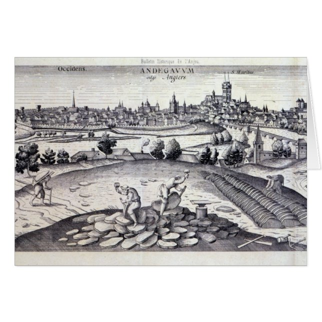 Ett kritiseravillebråd i Angers, 1561 Hälsningskort (Framsidan Horizontal)