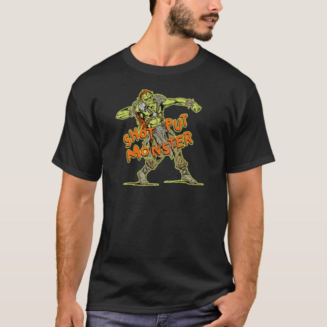 ett kulstötningmonster tee (Framsida)