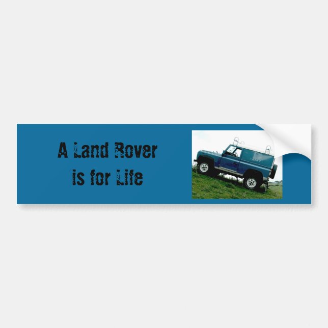 Ett Land Rover äger rum för liv Bildekal (Framsidan)