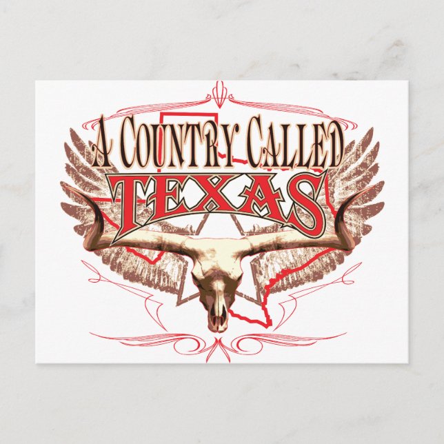 Ett land som heter Texas Vykort (Framsida)