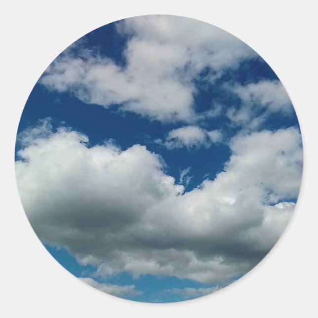 Ett långt moln runt klistermärke (Framsida)