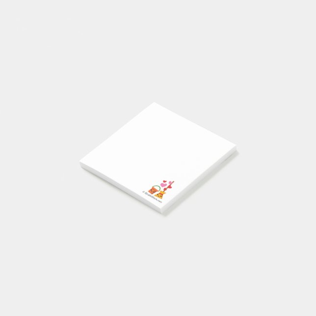 Ett långvarigt Kärlek Post-it Block (Vinklad)