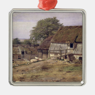Ett lantbrukarhem i sverigen, 1834 julgransprydnad metall