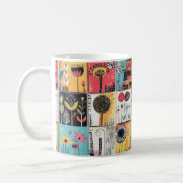 Ett lappverk av uppspelningsrum kaffemugg