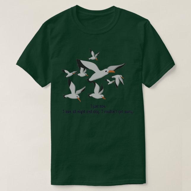 Ett lås av Fiskmåsar T Shirt (Design framsida)
