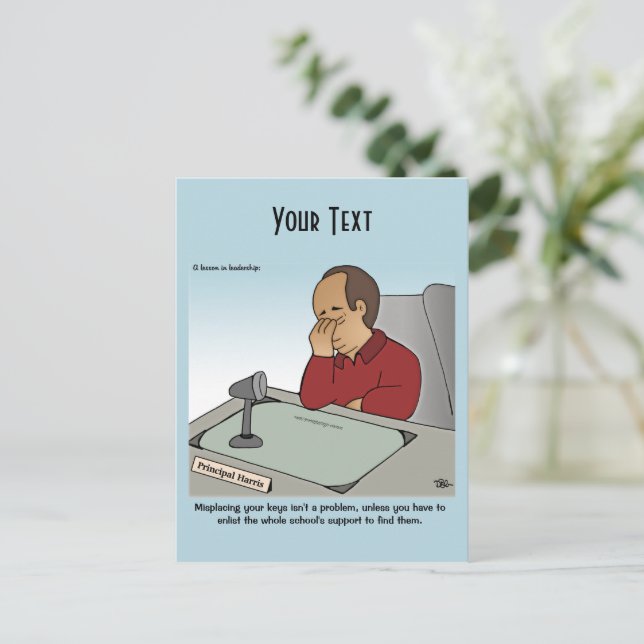 Ett ledarskapsläge vykort (Stående Fram)