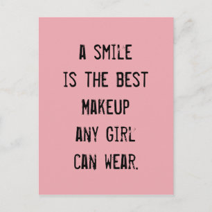 Ett leende är den bästa Makeup som alla flickor ka Vykort