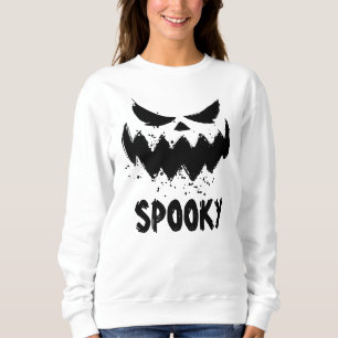 Ett leende Spooky Ansikte Halloween T Shirt