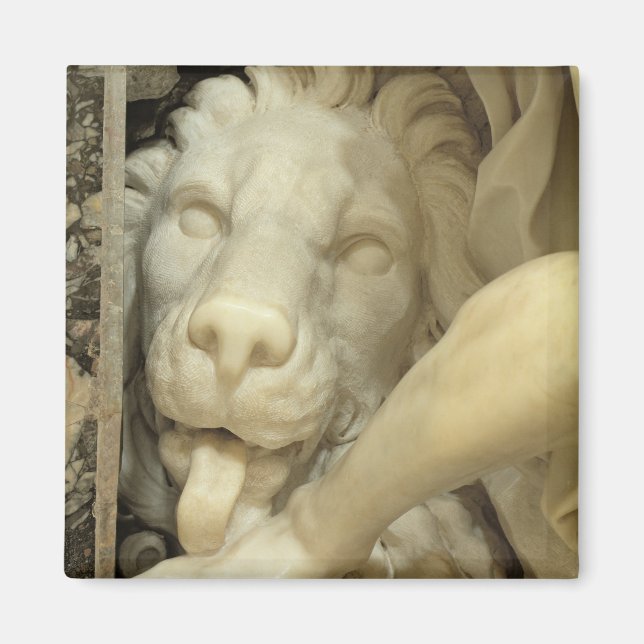 Ett Lejon som slickar Daniel Magnet (Framsidan)