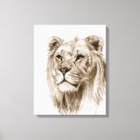 Ett Lejon - utan Pride, Teckning, skiss Art