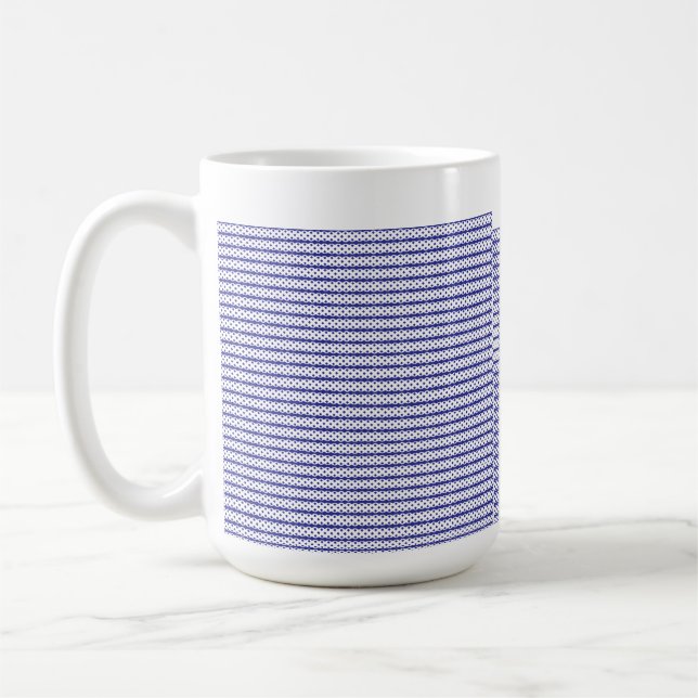 Ett levande blå himmel med spridda vita moln. kaffemugg (Vänster)