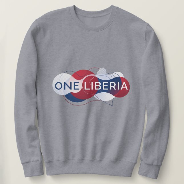 Ett Liberia Lång Ärmad Tröja (Design framsida)