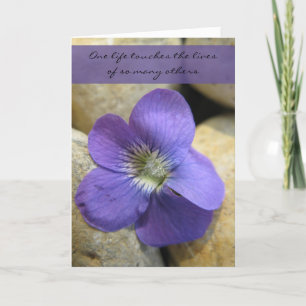 Ett Life Violet Sympathy Card Kort
