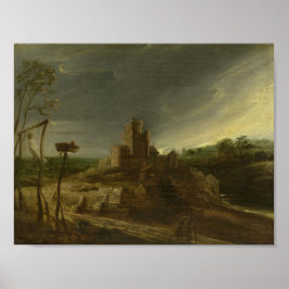 Ett liggande med galger poster