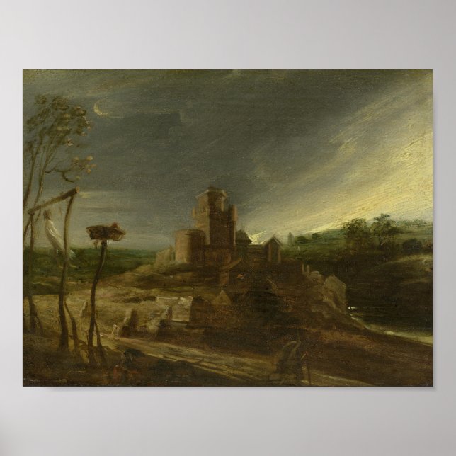 Ett liggande med galger poster (Framsidan)