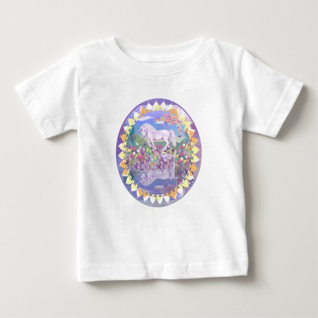 Ett lila paradis, baby kroppsdräkt t shirt (Framsida)