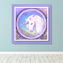 Ett lila-paradis canvastryck