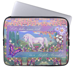 Ett lila-paradis laptop fodral