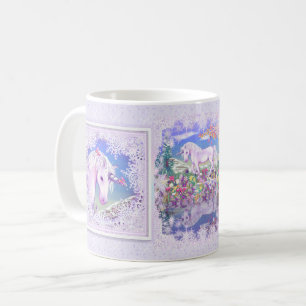 ett lila paradis & snö kaffemugg