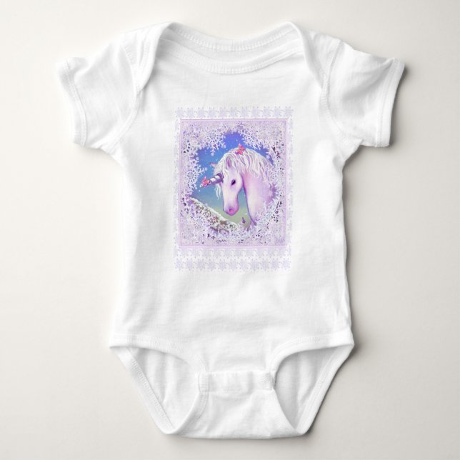 ett lila paradis & snö t shirt (Framsida)