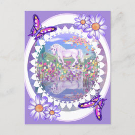 Ett lila paradis vykort