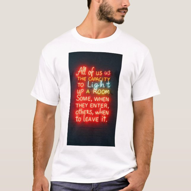 Ett linjesuttryck t shirt (Framsida)