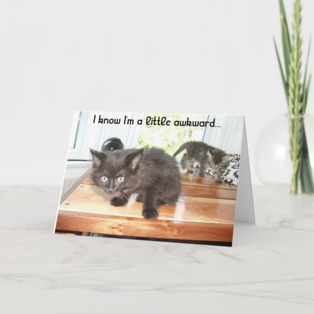 Ett lite konstigt tack kort (Framsida)