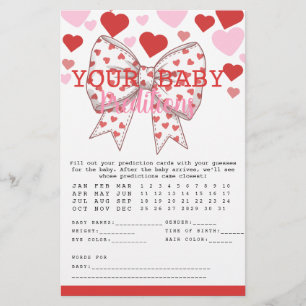 Ett litet Baby prediktionskort Flygblad