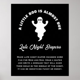 Ett litet babyskor, Trendig för sen nattlektioner Poster