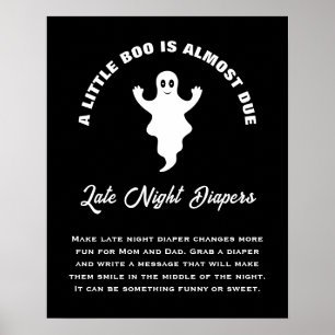 Ett litet babyskor, Trendig för sen nattlektioner Poster
