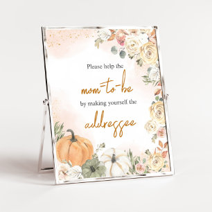 Ett litet babyskuvert för Pumpkin Fall Baby Shower Poster